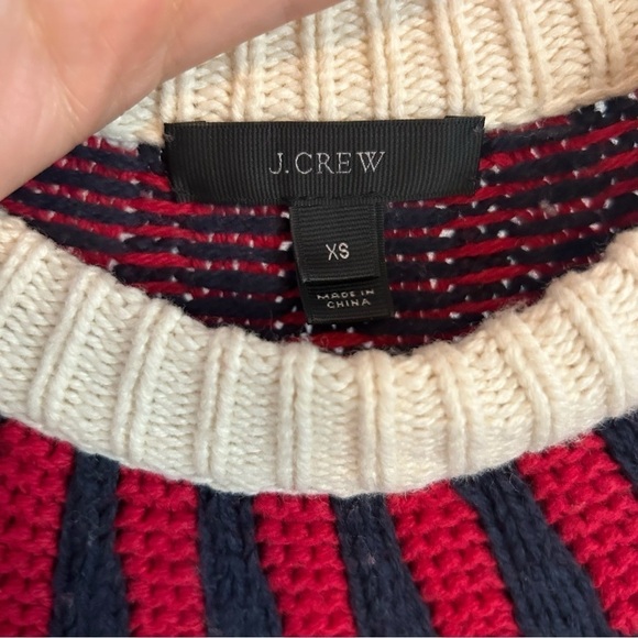 J. Crew Fair Isle Cable knit crewneck Sweater - Picture 2 of 4